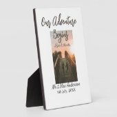 Unser Abenteuer beginnt Foto Liebe & Danke Fotoplatte (Seite)