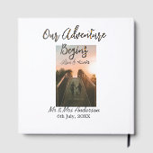 Unser Abenteuer beginnt Foto Liebe & Danke Gästebuch (Rückseite)