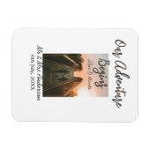 Unser Abenteuer beginnt Foto Liebe & Danke Magnet (Horizontal)