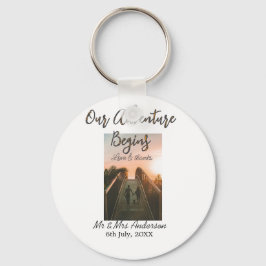 Unser Abenteuer beginnt Foto Liebe & Danke Schlüsselanhänger