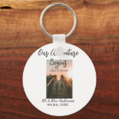 Unser Abenteuer beginnt Foto Liebe & Danke Schlüsselanhänger (Vorderseite)