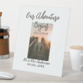 Unser Abenteuer beginnt Foto Liebe & Danke Sockelschild (In Situ)