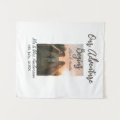 Unser Abenteuer beginnt Foto Liebe & Danke Wandteppich (Vorderseite (Horizontal))