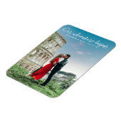 Unser Abenteuer beginnt Foto Save the Date Magnet (Linke Seite)