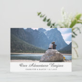 Unser Abenteuer beginnt Foto Speichern Sie die Dat Save The Date (Stehend Vorderseite)