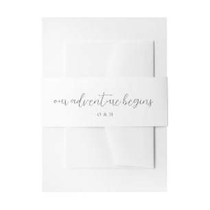Unser Abenteuer beginnt Hochzeit Einladungsbanderole