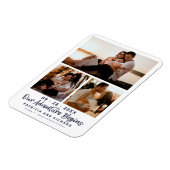 Unser Abenteuer beginnt Hochzeit speichern das Fot Magnet (Linke Seite)