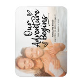 Unser Abenteuer beginnt Hochzeiten speichern das F Magnet (Vertikal)