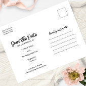 Unser Abenteuer beginnt Hochzeiten speichern das F Postkarte