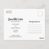 Unser Abenteuer beginnt Hochzeiten speichern das F Postkarte (Rückseite)