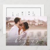 Unser Abenteuer beginnt | Hochzeitsstift Save the Date (Vorne/Hinten)