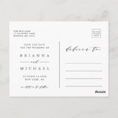 Unser Abenteuer beginnt | Hochzeitsstift Save the  Postkarte (Rückseite)