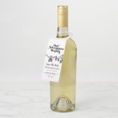 Unser Abenteuer beginnt im Freien Hochzeit retten Flaschenanhänger (Angewinkelt)