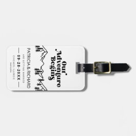 Unser Abenteuer beginnt im Freien Hochzeit retten  Gepäckanhänger