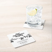 Unser Abenteuer beginnt im Freien Hochzeit retten Rechteckiger Pappuntersetzer (Vor Ort)