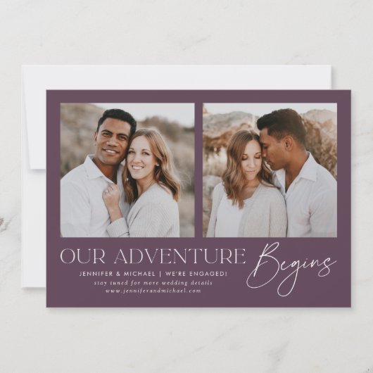 Unser Abenteuer beginnt mit der Ankündigung der Ve (Vorderseite)