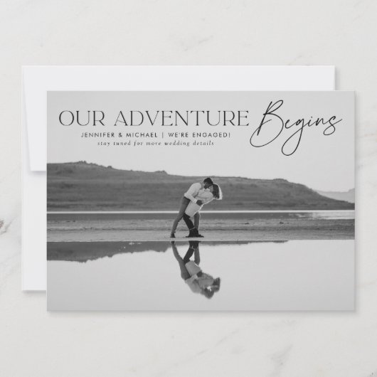 Unser Abenteuer beginnt mit der Ankündigung der Ve (Vorderseite)