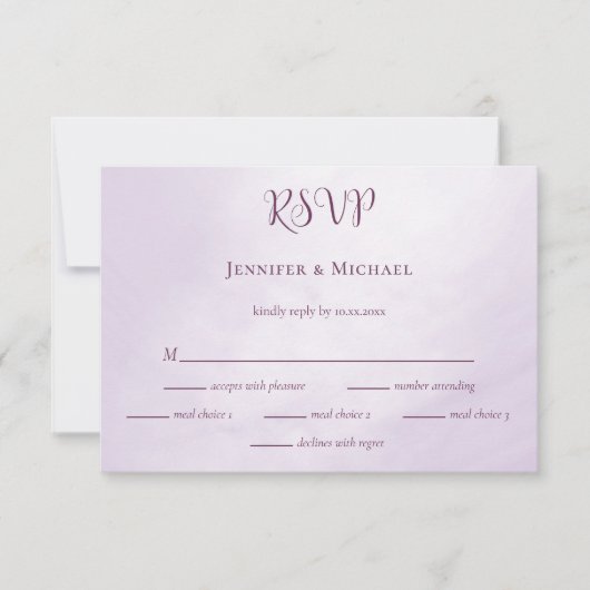Unser Abenteuer beginnt mit der Hochzeit der Kalli RSVP Karte (Vorderseite)