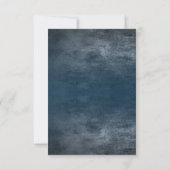 Unser Abenteuer beginnt mit der Hochzeit der RSVP- Einladung (Rückseite)