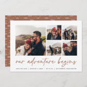 Unser Abenteuer beginnt | Multi-Foto Save The Date (Vorne/Hinten)