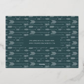 Unser Abenteuer beginnt | Multi-Foto Save the Date Folieneinladung (Rückseite)