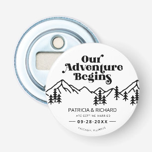 Unser Abenteuer Beginnt Outdoor-Hochzeit Save The  Flaschenöffner
