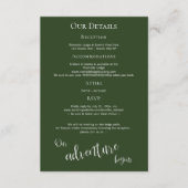 Unser Abenteuer beginnt rustikale Bergsee Details Begleitkarte (Vorderseite)