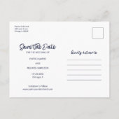 Unser Abenteuer beginnt Save the Date außerhalb de Postkarte (Rückseite)