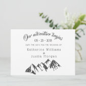 Unser Abenteuer beginnt ⎥ Save the Date Fotokarte (Stehend Vorderseite)