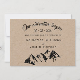 Unser Abenteuer beginnt ⎥ Save the Date Fotokarte