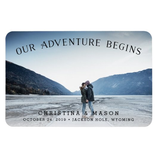 Unser Abenteuer beginnt | SAVE THE DATE Magnet (Horizontal)