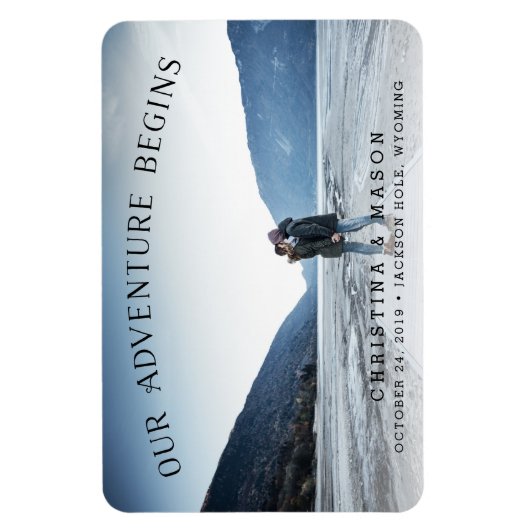 Unser Abenteuer beginnt | SAVE THE DATE Magnet (Vertikal)