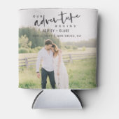 Unser Abenteuer beginnt Skript-Foto Save the Date Dosenkühler (Vorderseite)