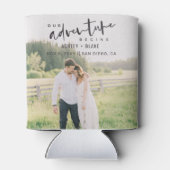 Unser Abenteuer beginnt Skript-Foto Save the Date Dosenkühler (Rückseite)