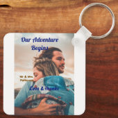 Unser Abenteuer beginnt, um ein paar Foto Liebe &  Schlüsselanhänger (Rückseite)