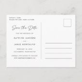 Unser Abenteuer beginnt | Vollständiges Foto Save Ankündigungspostkarte (Rückseite)