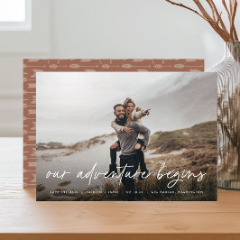 Unser Abenteuer beginnt | Vollständiges Foto Save The Date