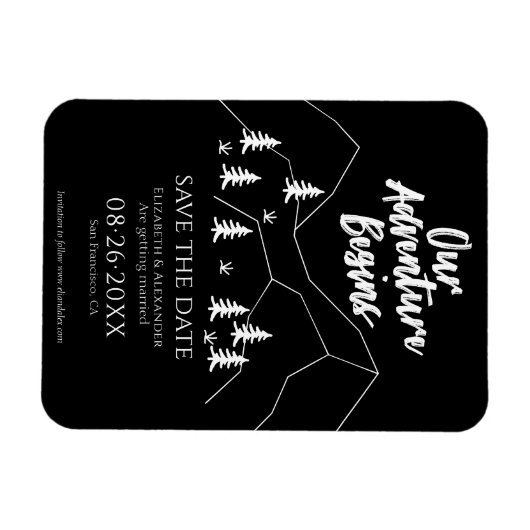 Unser Abenteuer beginnt Waldhochzeit retten den Te Magnet (Horizontal)