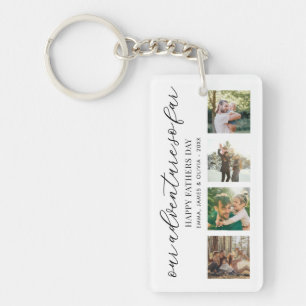 Unser Abenteuer bis jetzt Vatertag FotoCollage Schlüsselanhänger