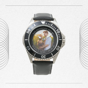 Unser Abenteuer fängt an Groom Wedding Day Geschen Armbanduhr