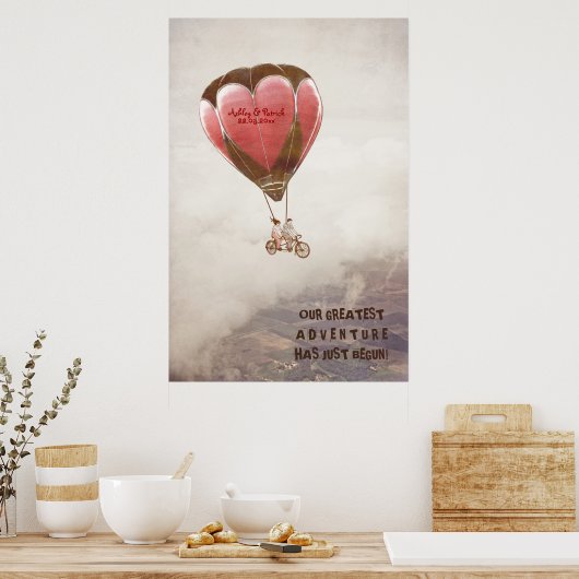 Unser Abenteuer hat gerade begonnen Poster (Küche)