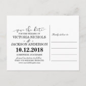 Unser Abenteuer Save the Date Foto HIPSTER Ankündigungspostkarte (Rückseite)