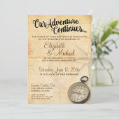 Unser Abenteuer setzt die Einladung zum Jubiläum f (Stehend Vorderseite)