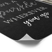 Unser Absolvent | Dann & Jetzt | ABSCHLUSS FOTO Poster (Ecke)