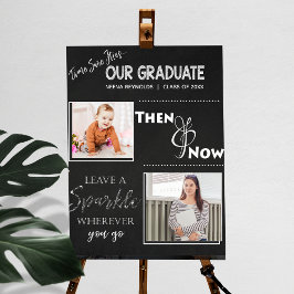 Unser Absolvent | Dann & Jetzt |Abschluss Foto Poster