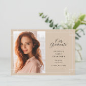 Unser Absolvent | FOTO ABSCHLUSS Ankündigung (Stehend Vorderseite)