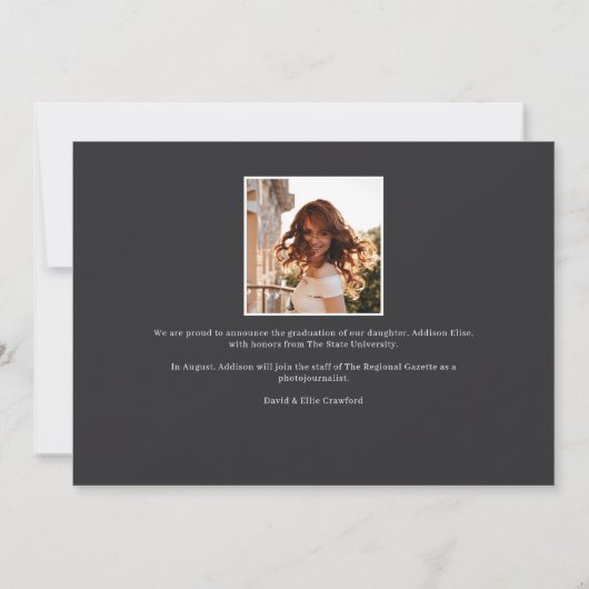 Unser Absolvent | FOTO ABSCHLUSS Ankündigung (Rückseite)