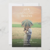 Unser Adventure Begins Script-Foto Rette den Momen Save The Date (Vorderseite)