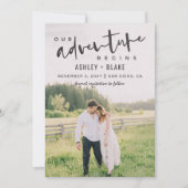 Unser Adventure fängt Skript Save the Date Foto an (Vorderseite)