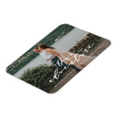 Unser Adventure Save the Date Foto Magnet (Linke Seite)
